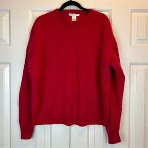 Vintage Geoffrey Beene 100% Cashmere Cable Knit Sweater